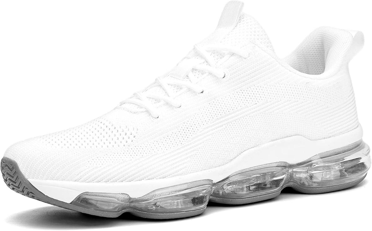 Mens Running Shoes Air Low Top Comfort Walking Lace Up Sneakers Breathable Fashion Tennis Sport Gym Fitness Cross Trainers