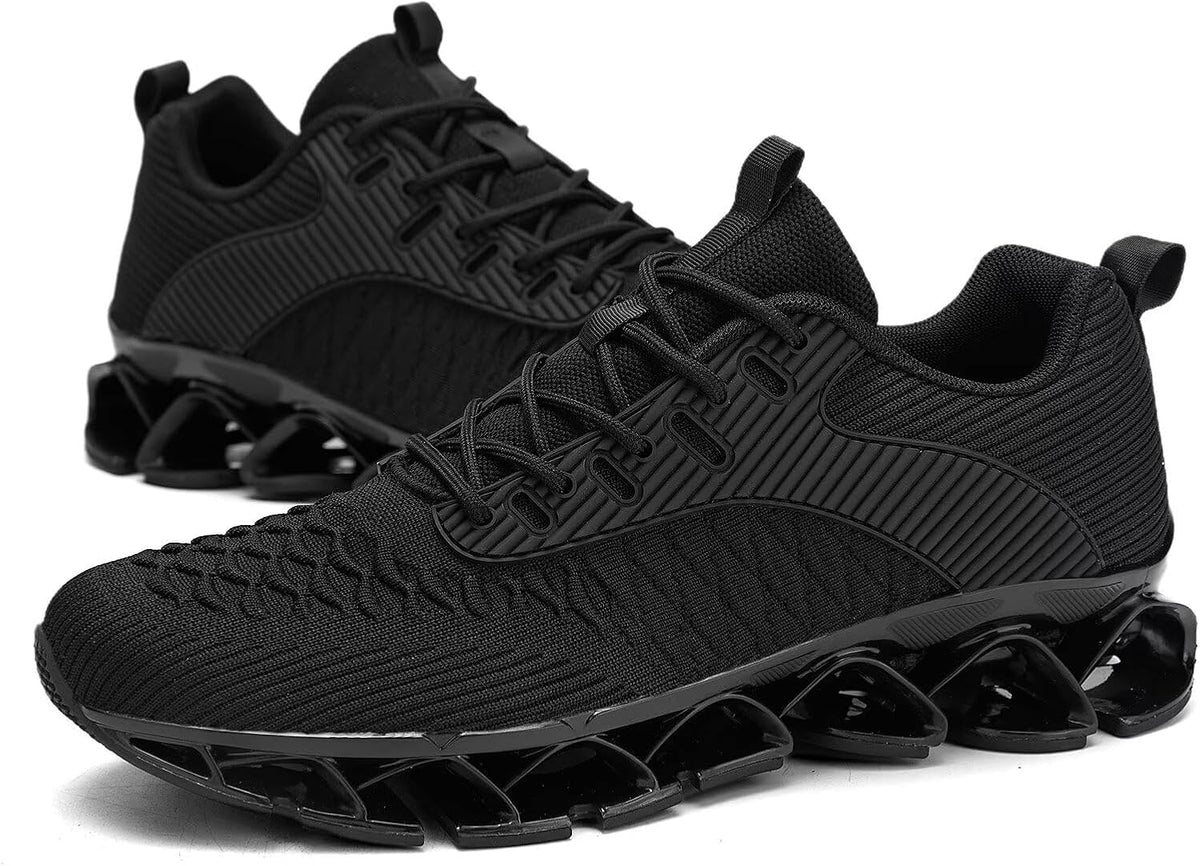 Men's Slip on Walking Running Shoes Blade Tennis Casual Fashion Sneakers Comfort Non Slip Work Sport Athletic Trainer