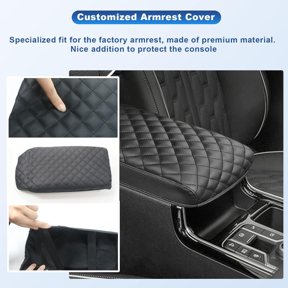 CDEFG Sorento Center Console Cover: Armrest Cover Center Console Pad for 2021 2022 Sorento Car Interior Accessories Arm Rest Protective Cover Scratch Resistance