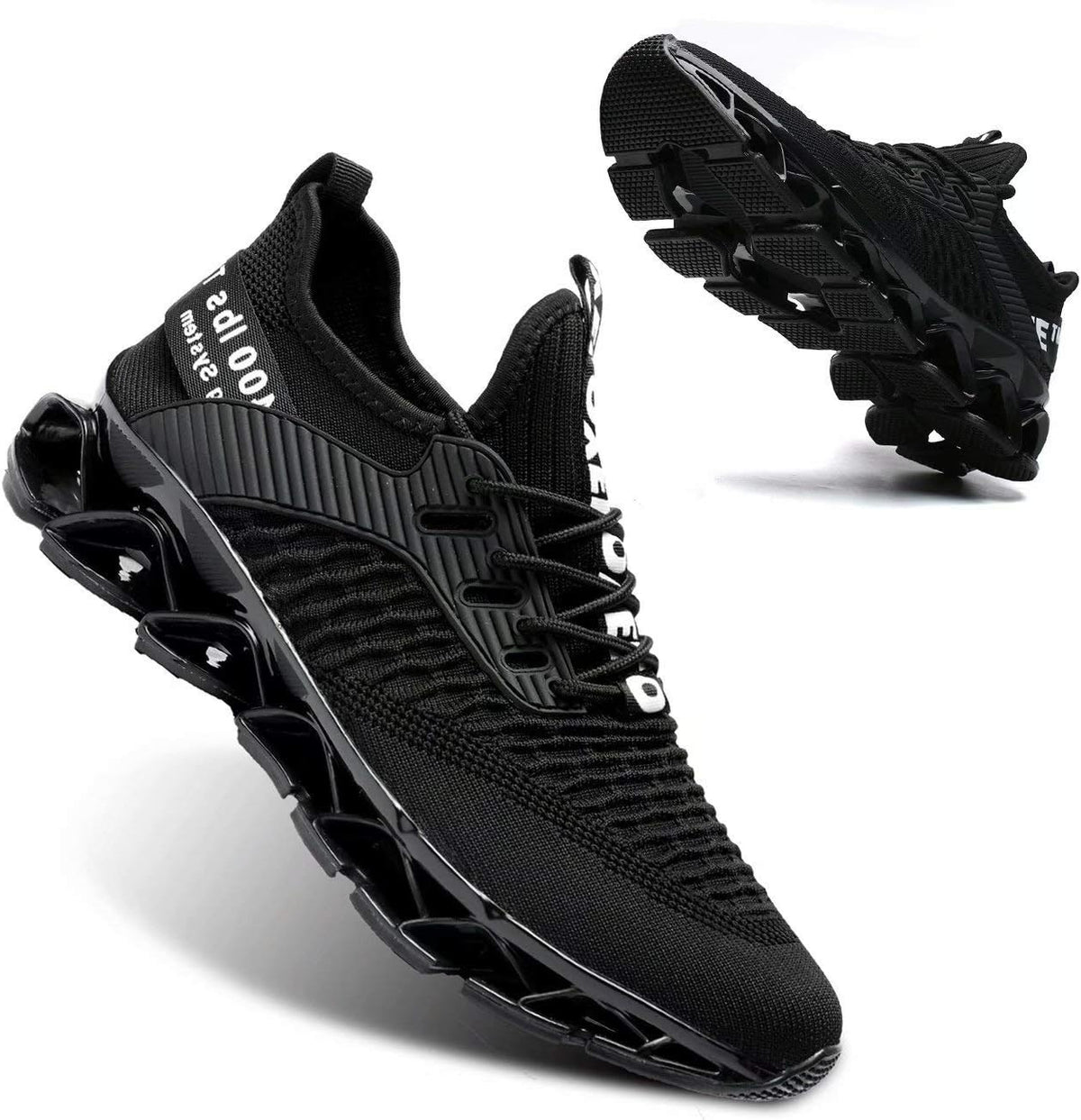 Vooncosir Men's Fashion Sneakers Breathable Mesh Running Shoes Blade Non Slip Soft Sole Casual Athletic Walking Shoes