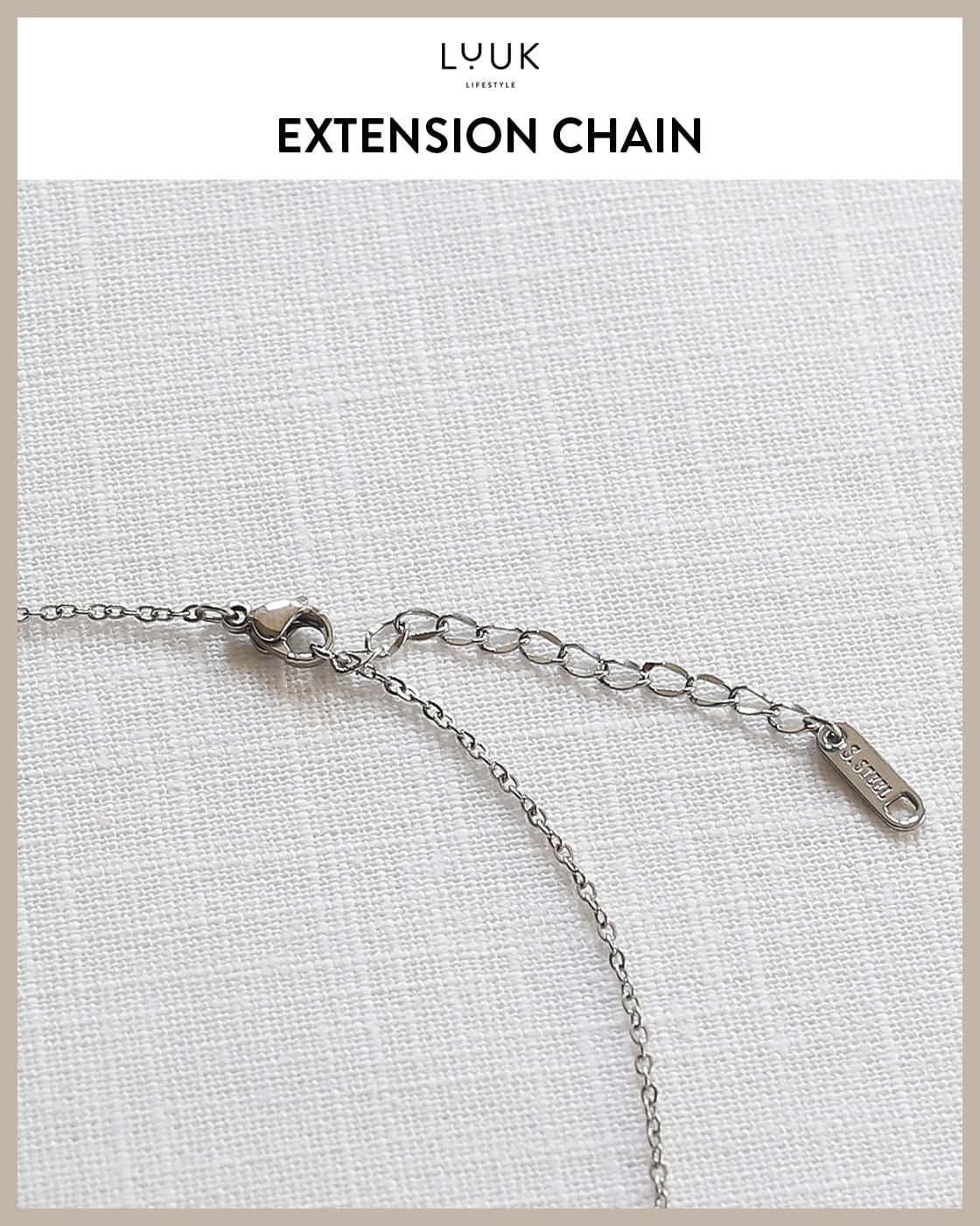 LUUK LIFESTYLE Necklace for women made of quality stainless steel with sun pendant and HAPPINESS gift card, modern and trendy jewelry for summer, Mediterranean sign of vitality, lucky charm, silver