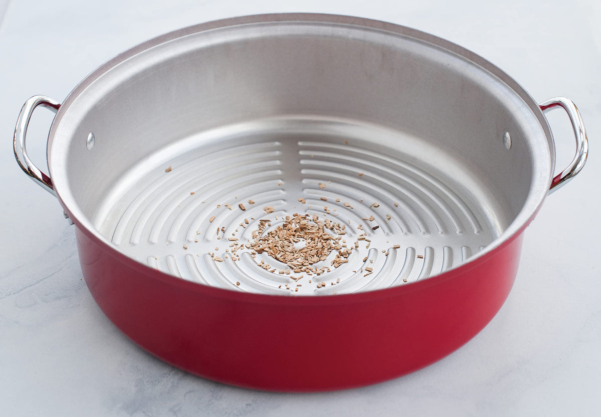 Nordic Ware Stovetop Kettle Smoker, Full Size, Red