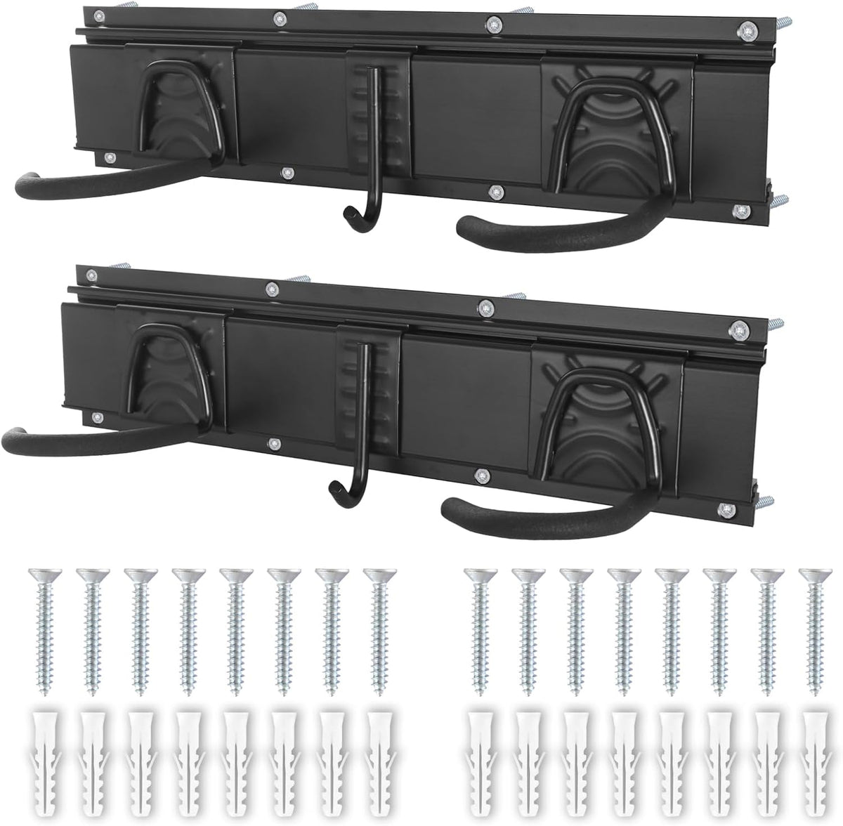 Bike Storage Rack Wall Mount Garage Hanger for 3 Bicycles & 2 Helmets, Adjustable Bike Rack Holds Up to 200Lbs