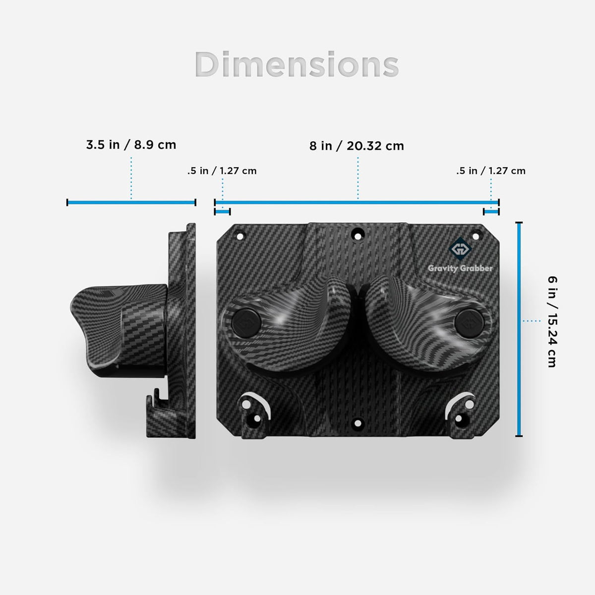 Ultimate Wall Storage Rack for Skis and Snowboards | Damage-Free Storage | Fits Any Ski or Snowboard | (Carbon, 1)