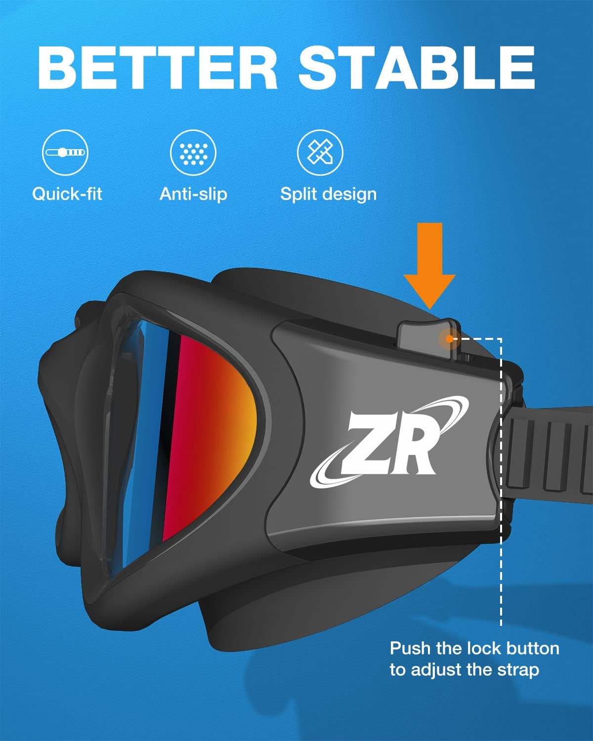 ZIONOR G1 Polarized Swimming Goggles for Unisex Adult Women Anti Fog 100% Anti UV Diving Goggles