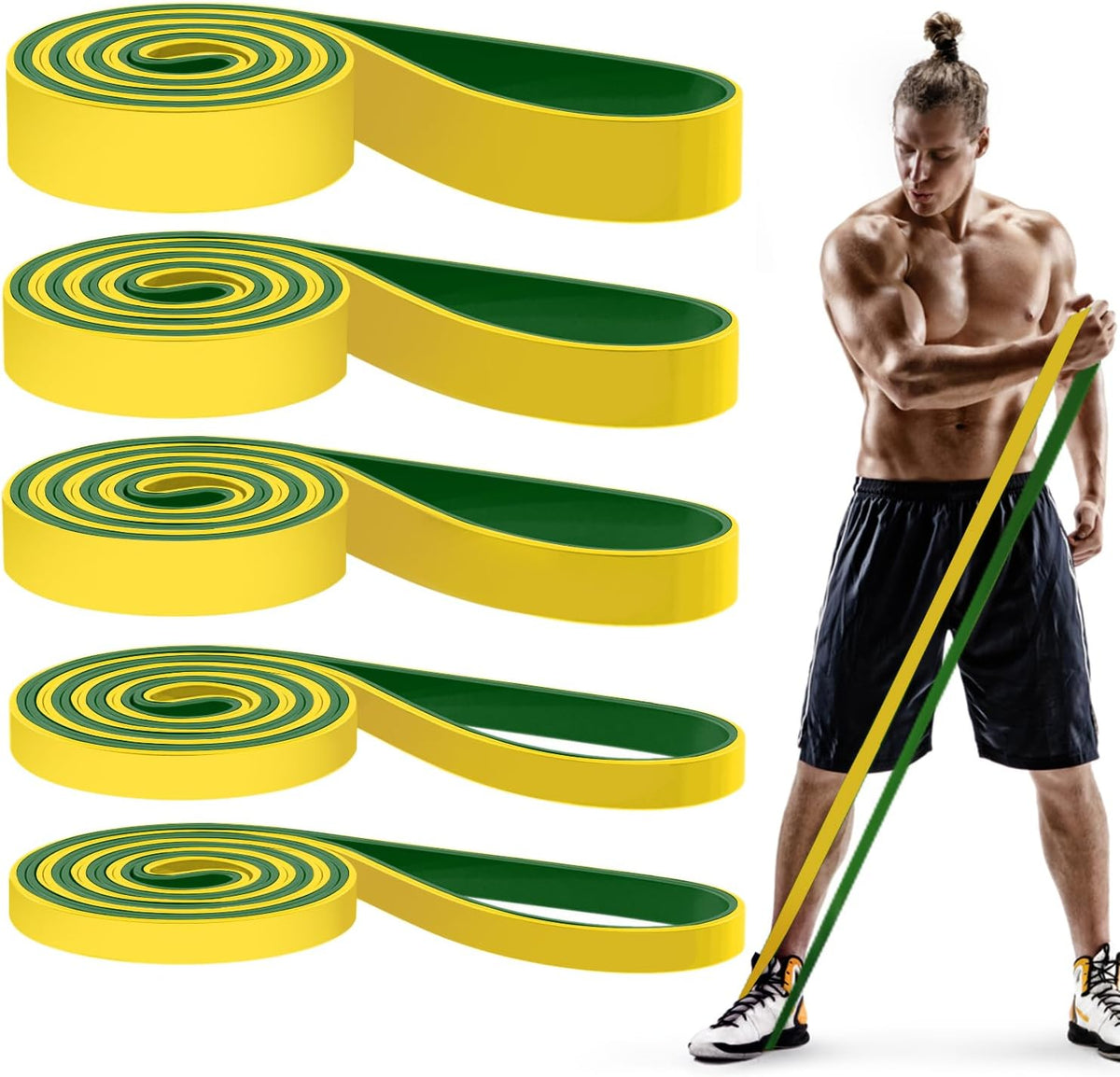 Pull Up Bands, Resistance Bands, Pull Up Assistance Bands Set for Men & Women, Exercise Workout Bands for Working Out, Body Stretching, Physical Therapy, Muscle Training