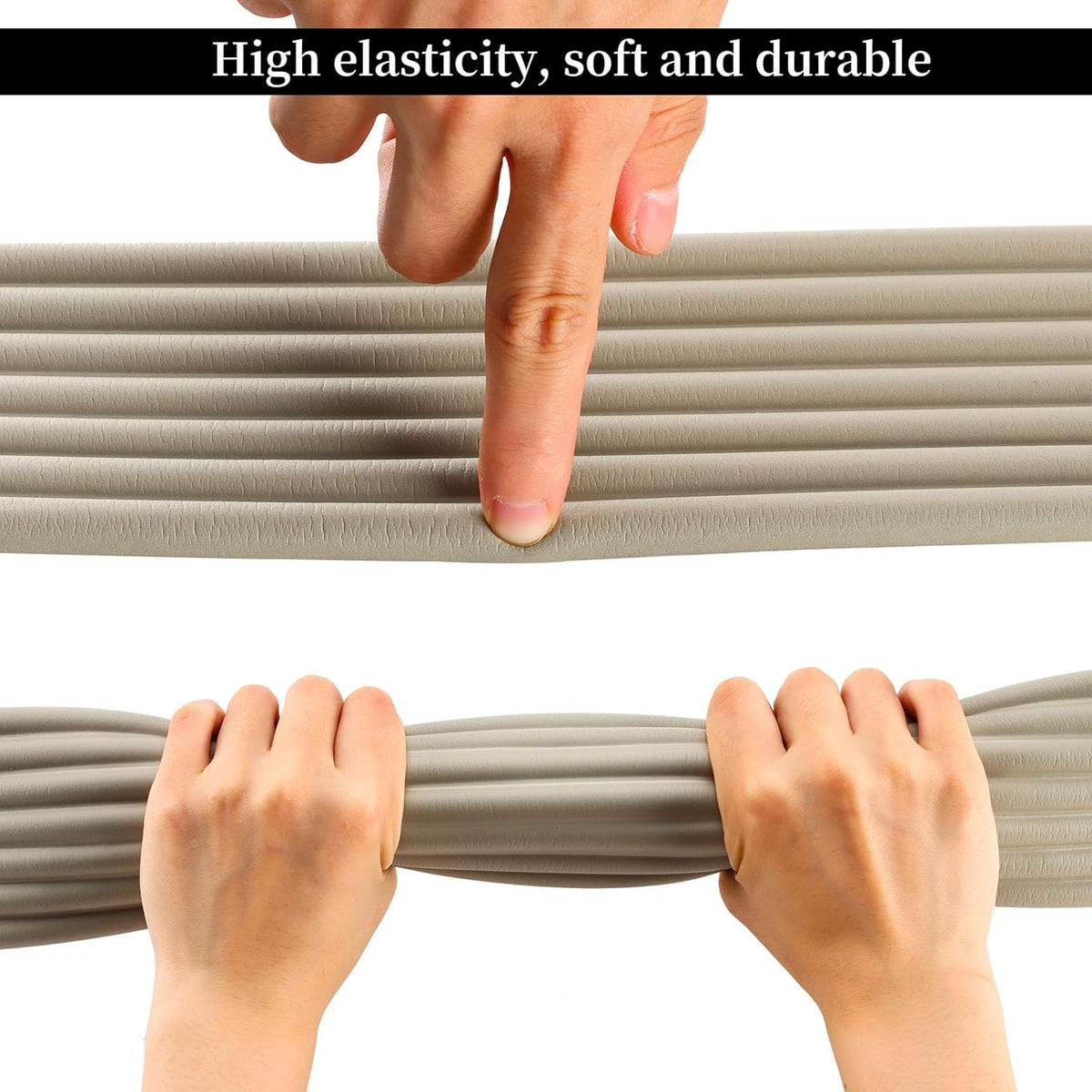 Corner Protector for Baby, Widen Edge Protector with Adhesive Backing, Baby Proofing Edge Corner Protectors Self Adhesive Furniture Corner Guard Bumper for Table, Desk, Fireplace (Gray, 16.4ft)