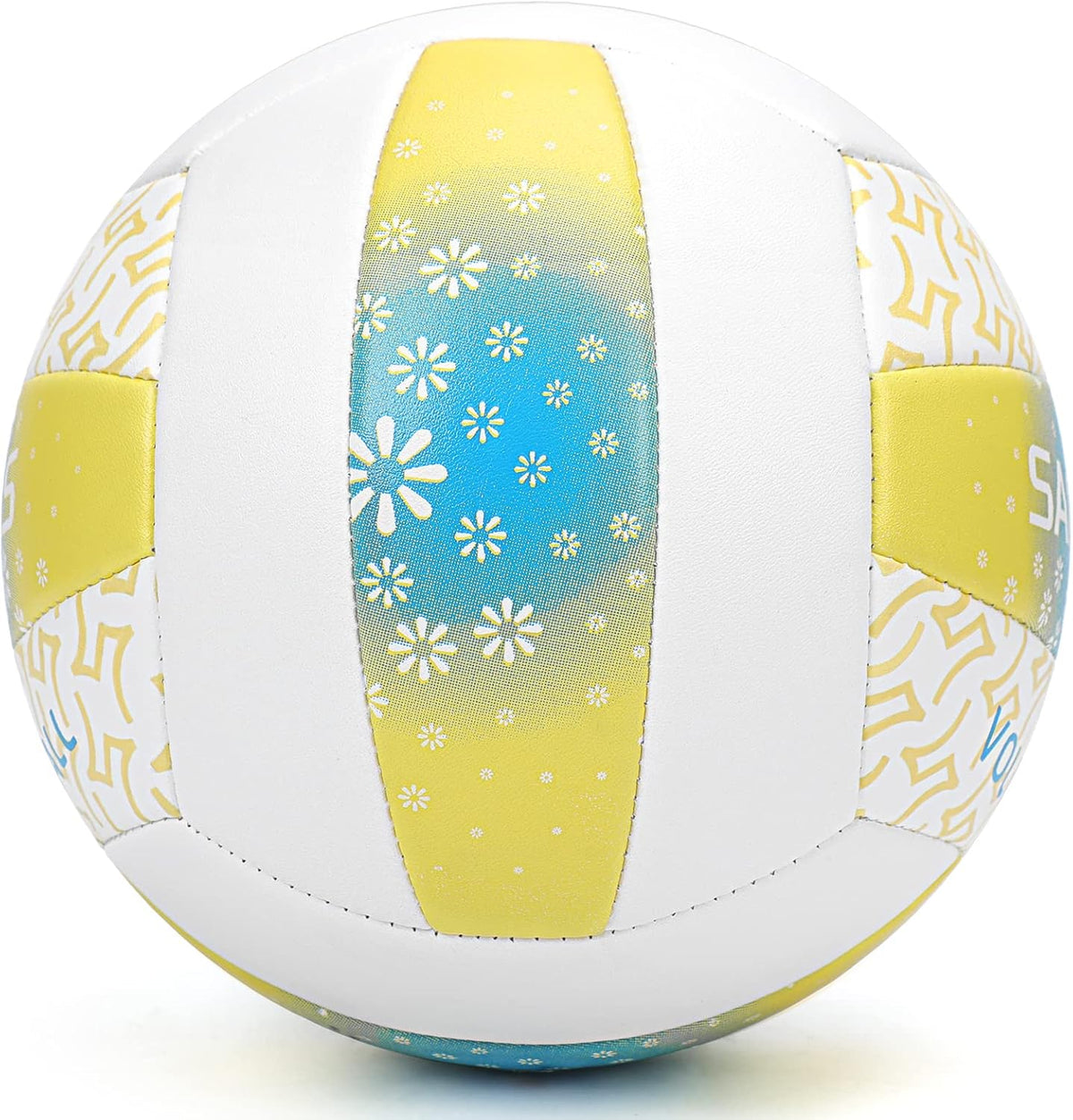 Beach/Water/Sand Volleyballs, Outdoor/Indoor Official Size, Soft Touch Volleyball for Beginners, Cute Volley Ball for Girls/Kids/Youth, Ideal Gifts with Pump for Backyard, Pool, Middle School