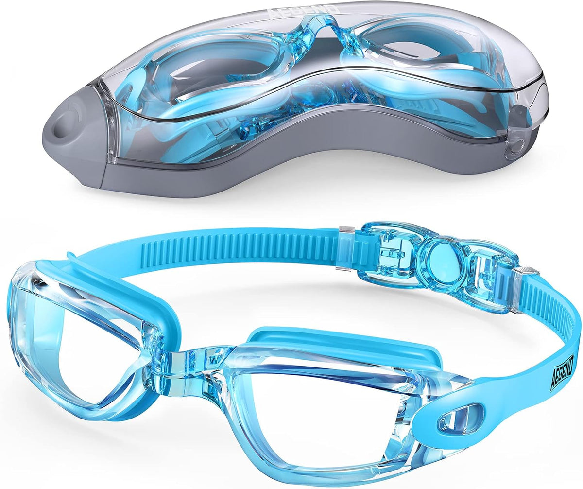Aegend Swim Goggles, Swimming Goggles No Leaking Full Protection Adult Men Women Youth