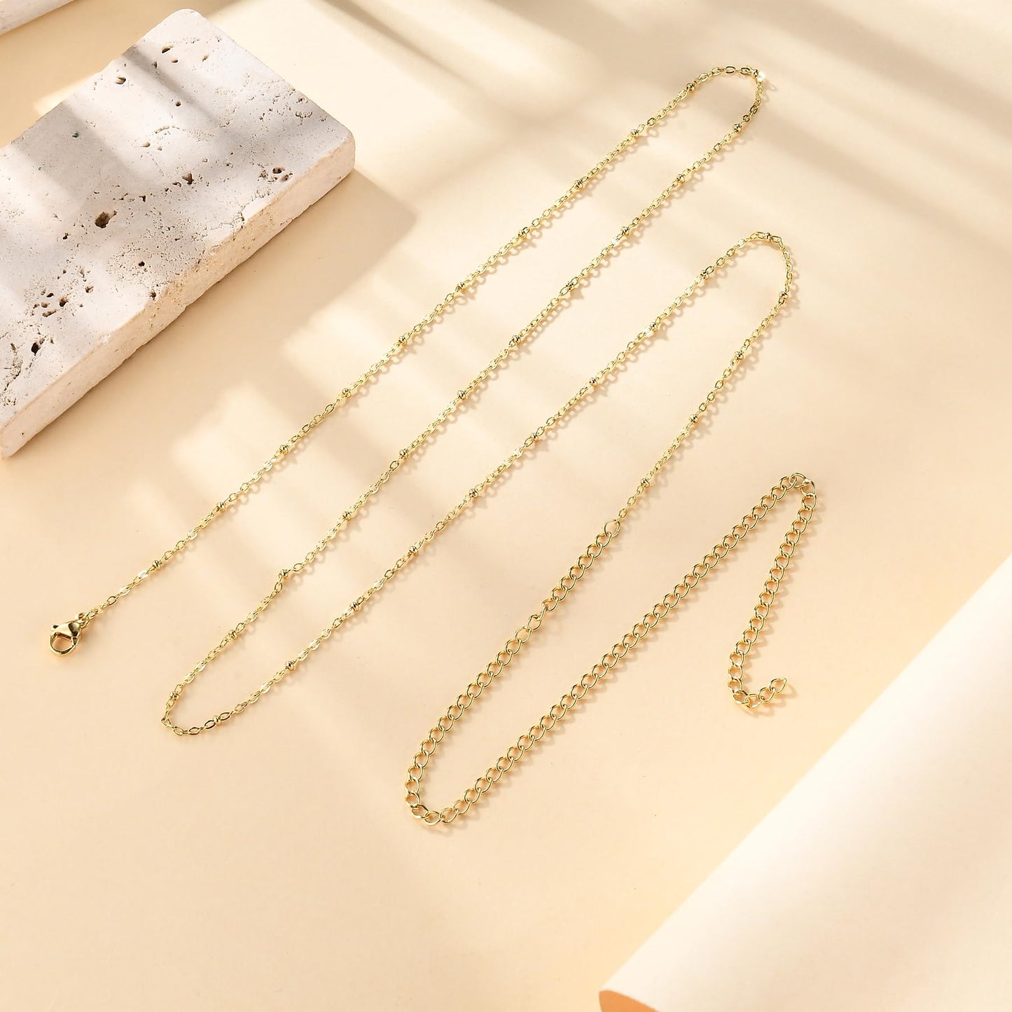 Blpinro Waist Chain for Women, 14k Gold Plated Body Chain, Sexy Gold Satellite Belly Chain for Bikini Beach Summer Wear, Everyday Jewelry Gifts Adjustable Length (27-37 Inches)