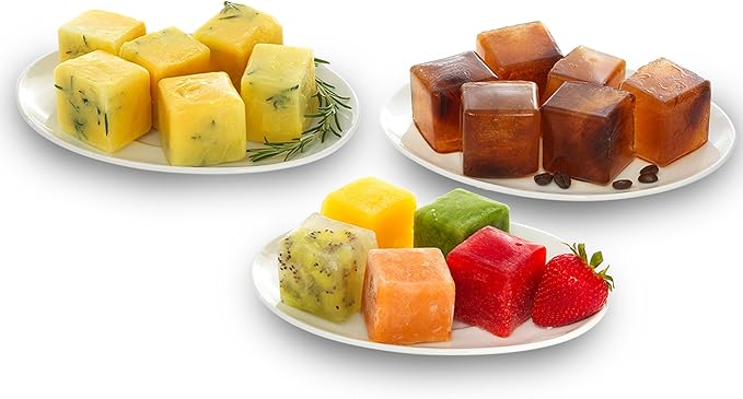 GoodCook Touch Prep and Freeze Ice Tray, 2-oz. Cubes, Stackable with Slide-off Cover
