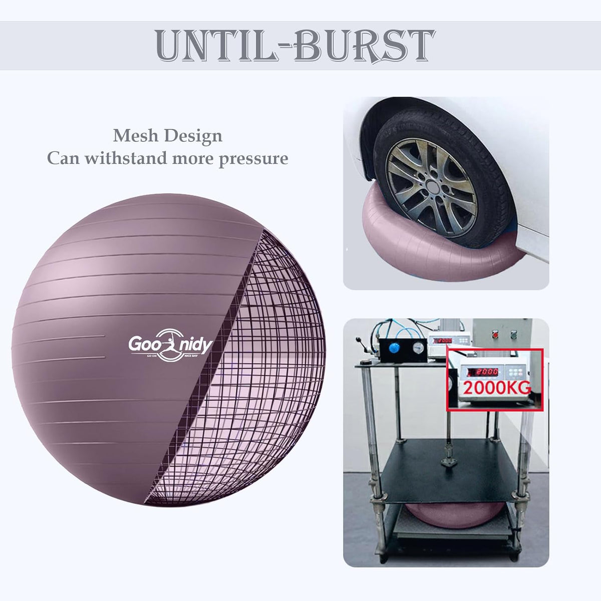 Soft Exercise ball, Anti-Burst Yoga Ball Chair Supports 2200lbs, Workout Equipment w/ Pump for Pregnancy Medicine Birthing Physical Therapy Stability Excersing Birth Swiss Fitness Gym Physio Labor Abs