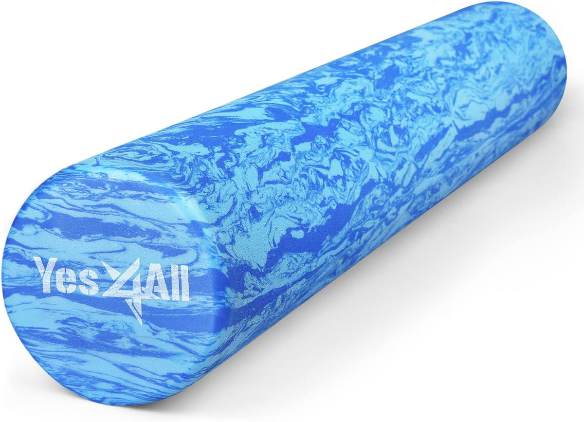 Yes4All EVA Firm Foam Roller for Back - Round Back Roller for Exercise, Yoga & Pilates 12/18/24/36 inch