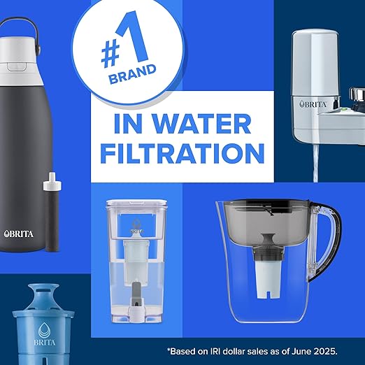 Brita Metro Water Filter Pitcher with SmartLight Change Indicator, BPA-Free, Replaces 1,800 Plastic Water Bottles a Year, Lasts Two Months, Includes 1 Filter, Small - 6-Cup Capacity, White