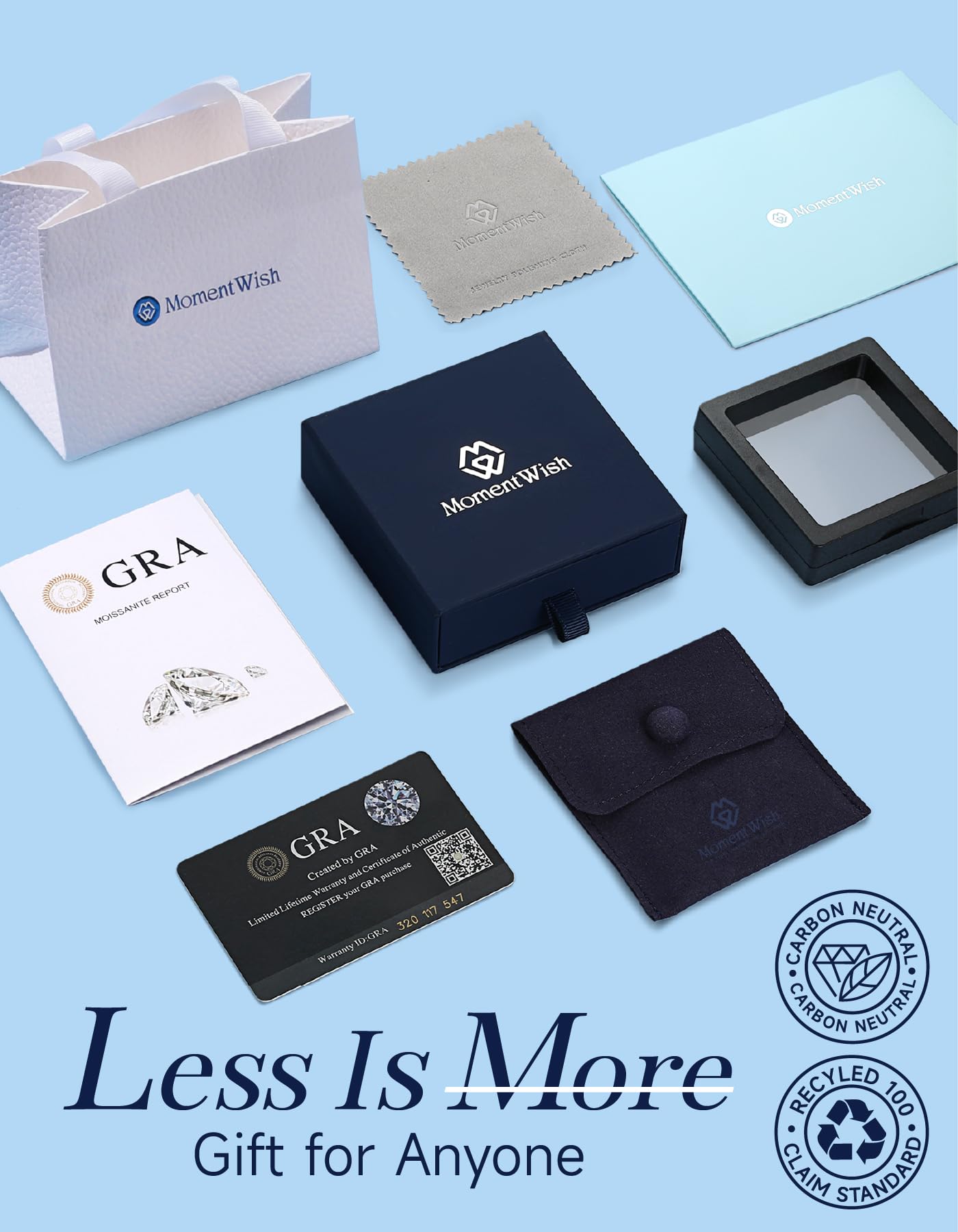 MomentWish Dancing Moissanite Necklaces for Women 1Carat D Color VVS1 Moissanite Silver Pendant Necklaces 925 Sterling Silver Floating Diamond Pendant for Daily Wear