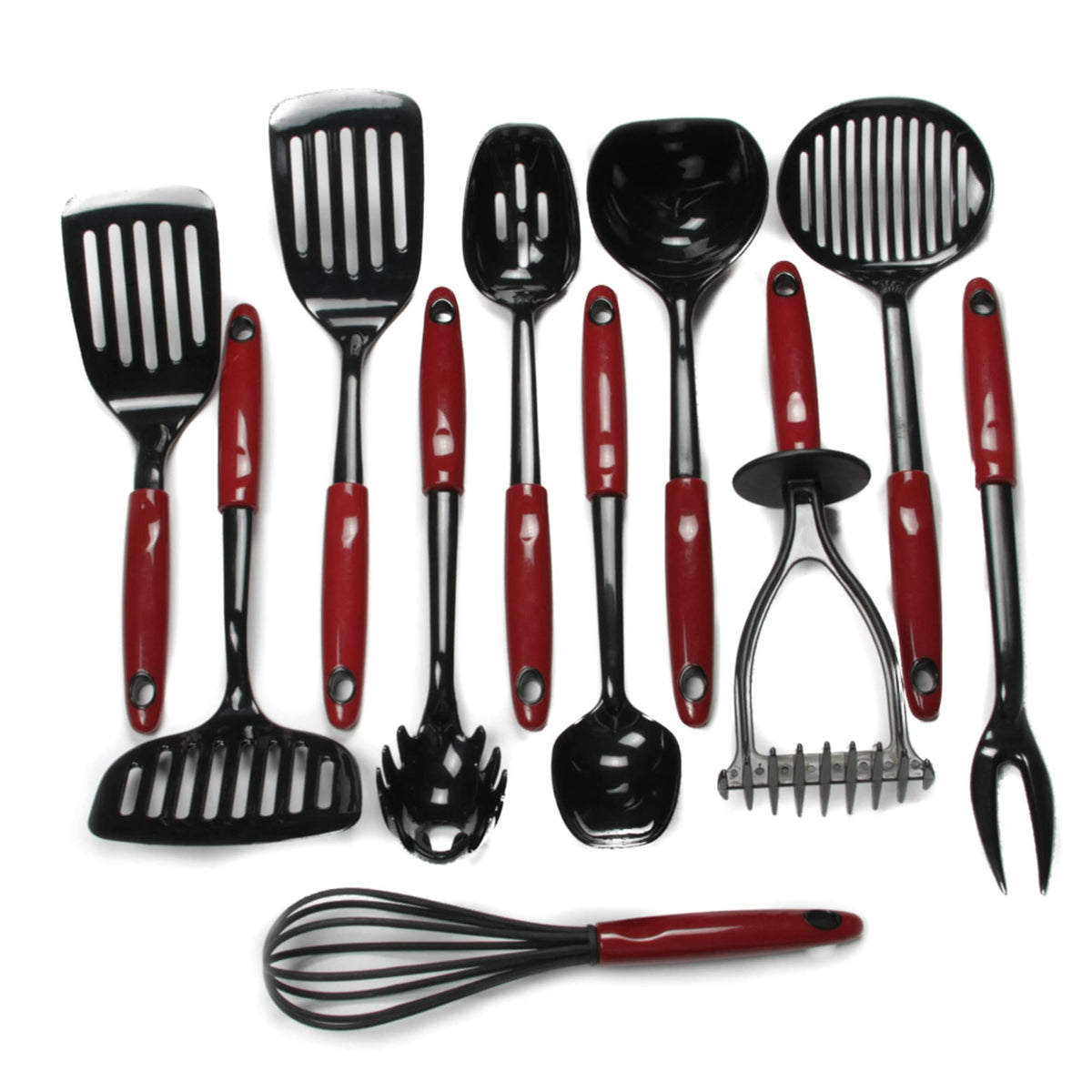 Chef Craft Select Nylon Meat Cooking Fork, 13 inch, Red