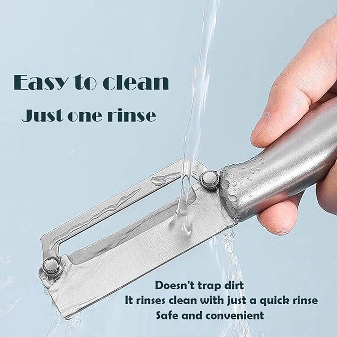 Multifunctional Vegetable Peeler,Zero Flex Peeler with Wooden Handle and Bottle Opener,Stainless Steel Kitchen Tool Suitable for All Kinds Of Vegetables and Fruits