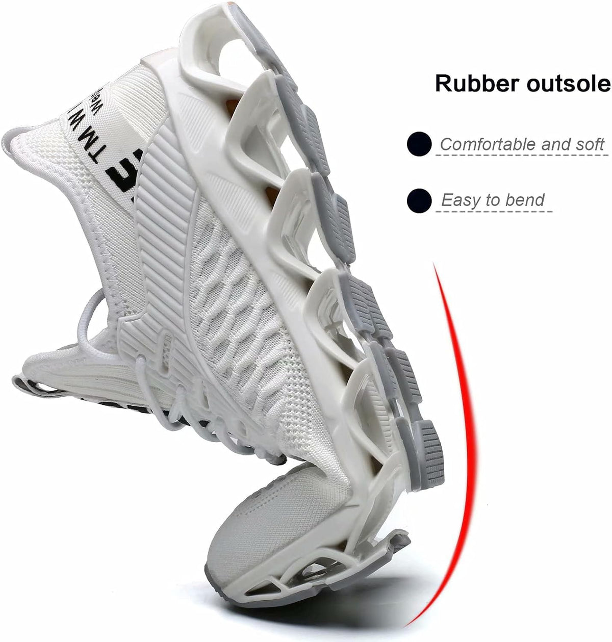 Men's Running Shoes Blade Tennis Walking Fashion Sneakers Breathable Non Slip Gym Sports Work Trainers