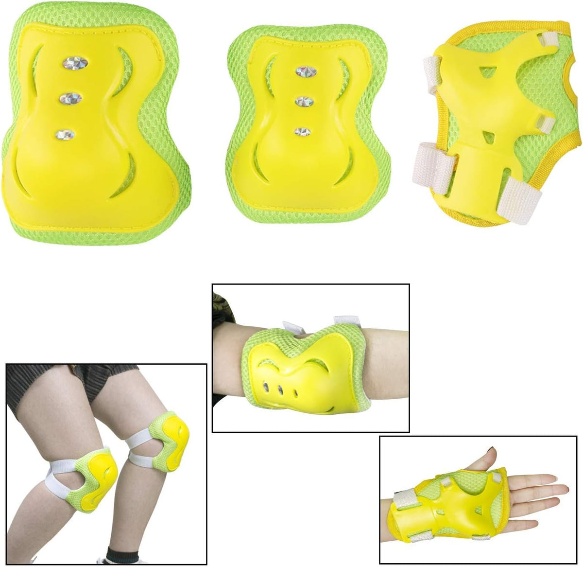 BOSONER Kids/Youth Knee Pad Elbow Pads Guards Protective Gear Set for Roller Skates Cycling BMX Bike Skateboard Inline Skatings Scooter Riding Sports