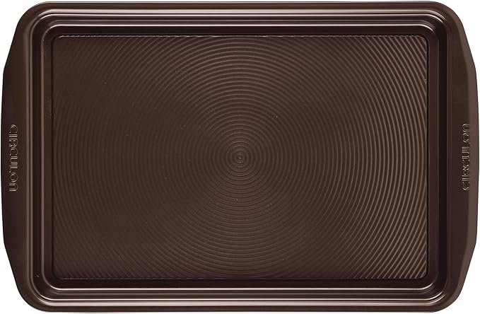 Circulon Nonstick Bakeware Set with Nonstick Cookie Sheets / Baking Sheets - 2 Piece, Chocolate Brown , Set (9" x 13" & 10" x 15")