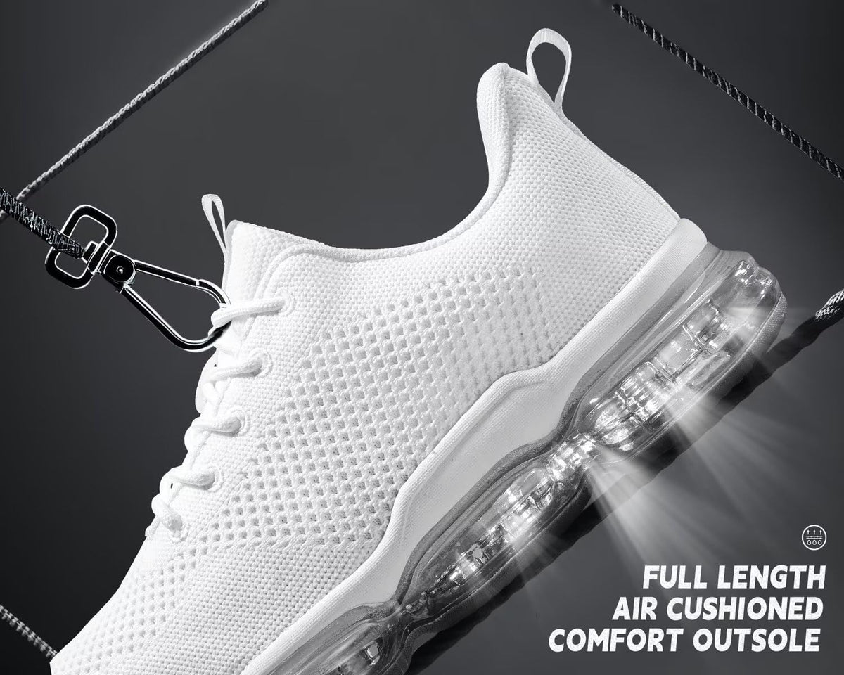 Men's Air Cushion Running Shoes Breathable Tennis Fashion Sneakers Non Slip Workout Casual Sport Shoes Gym Training Comfortable Walking Shoes
