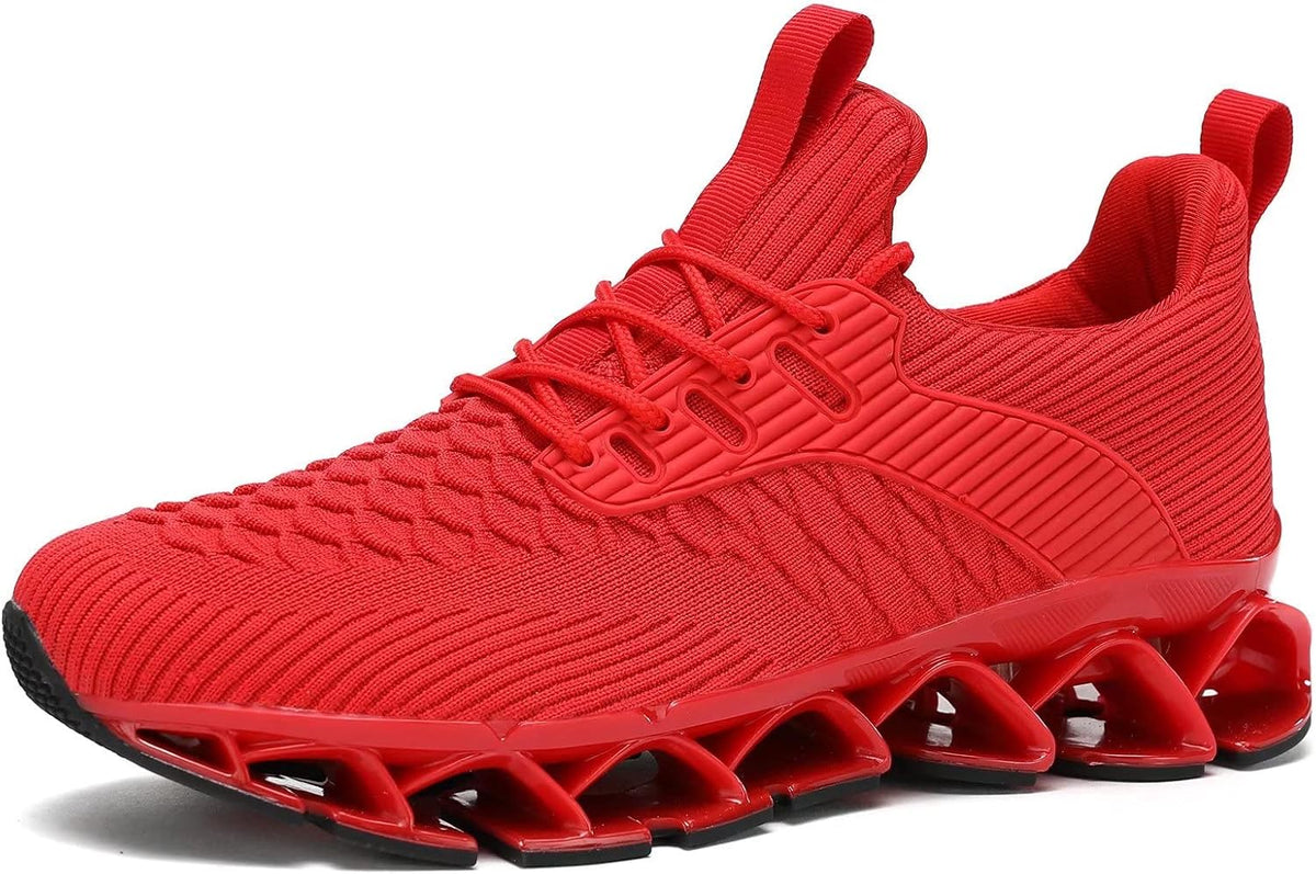 Men's Slip on Walking Running Shoes Blade Tennis Casual Fashion Sneakers Comfort Non Slip Work Sport Athletic Trainer