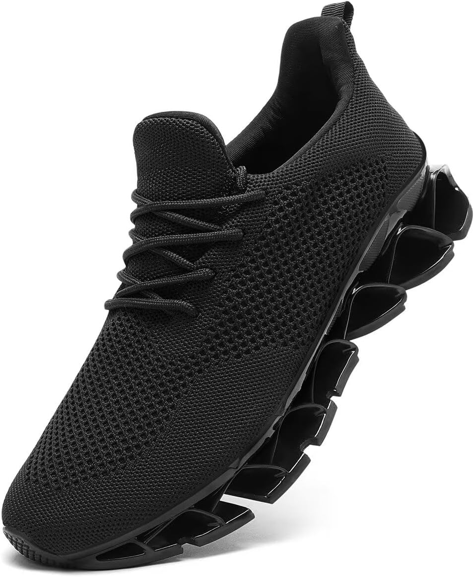 Men's Running Shoes Blade Tennis Walking Fashion Sneakers Breathable Non Slip Gym Sports Work Trainers