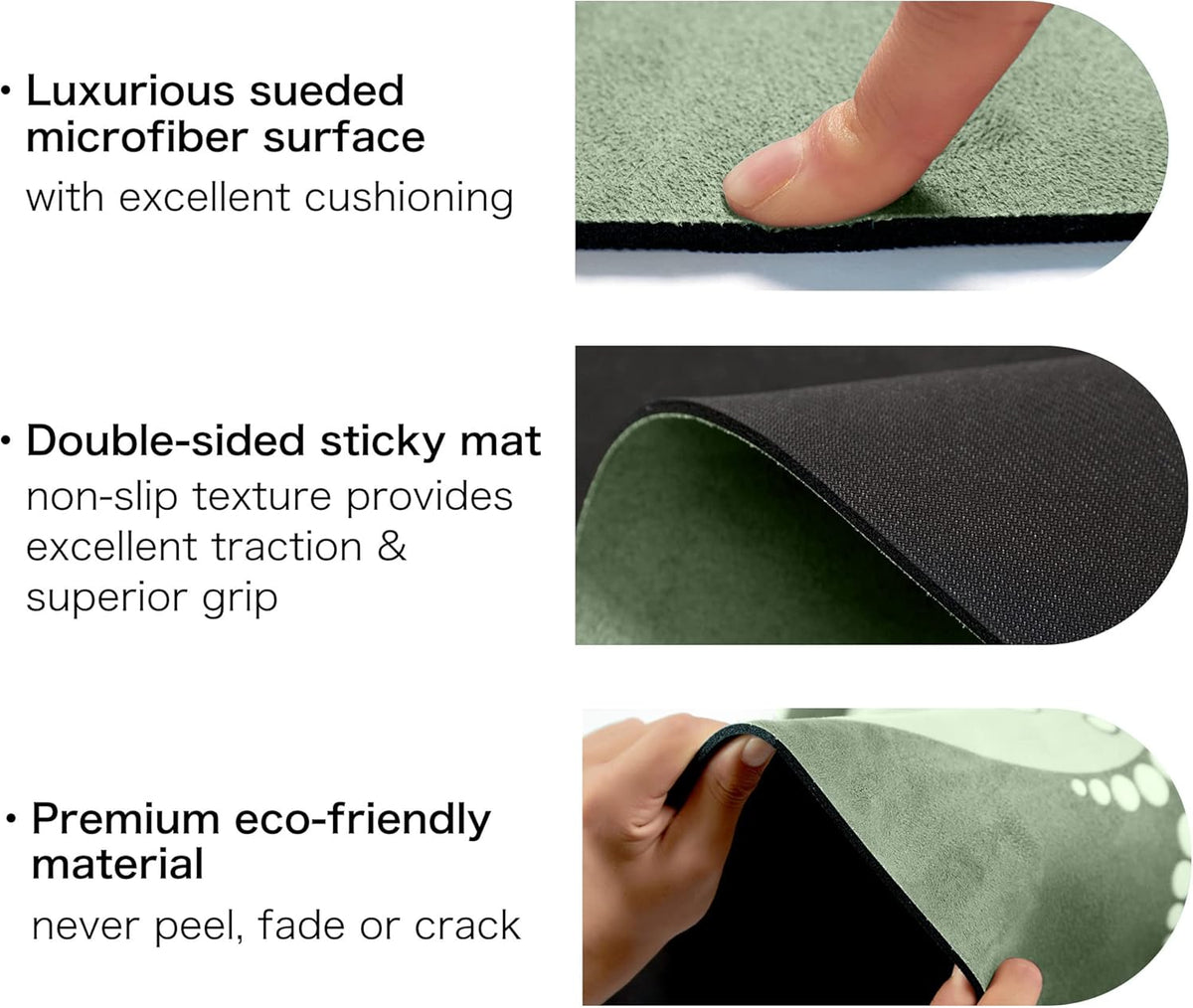 Knsbk Large Round Yoga Mat 4.6'X3.5mm for Exercise Premium Extra Thick, Ultra Comfortable, Non Slip, Meditation Mat