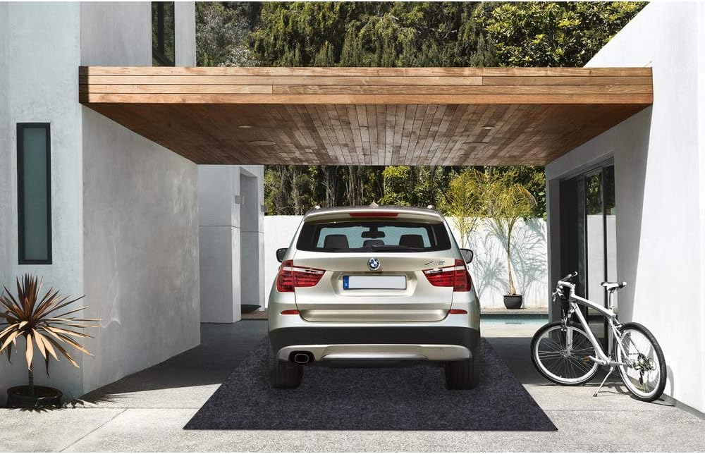 Garage Floor Mat,Absorbent Fabric,Anti-slip and Waterproof Backing,Washable,Garage and Shop Parking Mats(18Feet x 7.6 Feet)