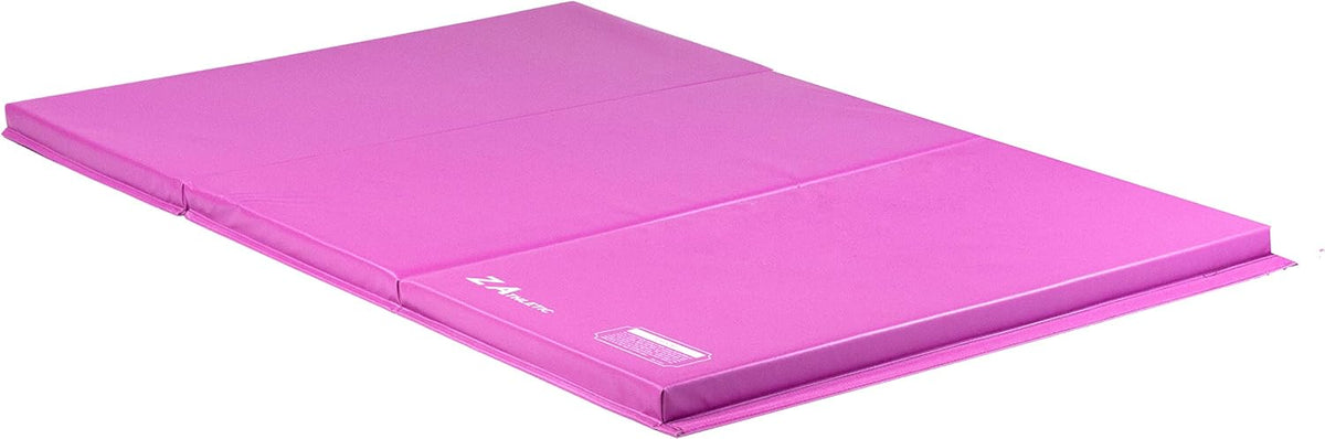 Z Athletic Folding Mat for Gymnastics, Tumbling, Cheerleading, and More, 4 Ft x 6 Ft x 2 In