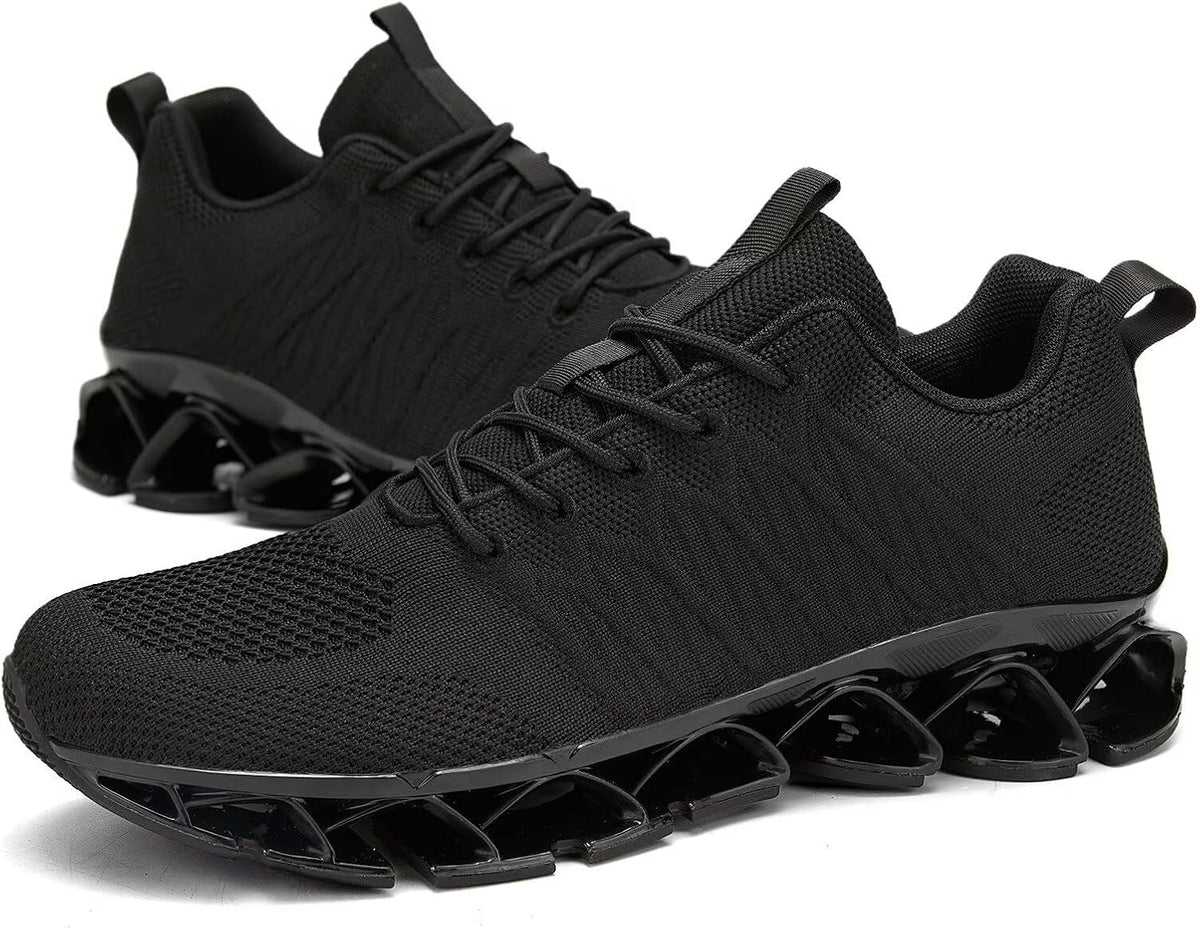 Men's Slip on Walking Running Shoes Blade Tennis Casual Fashion Sneakers Comfort Non Slip Work Sport Athletic Trainer