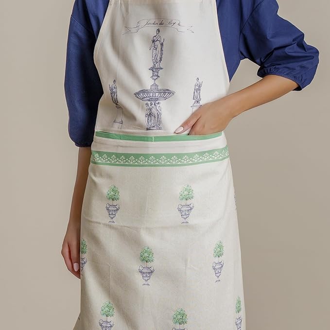 Maison d' Hermine 100% Cotton Apron for women with Pocket Kitchen Chef Apron for Men Cooking Mothers Day Gifts