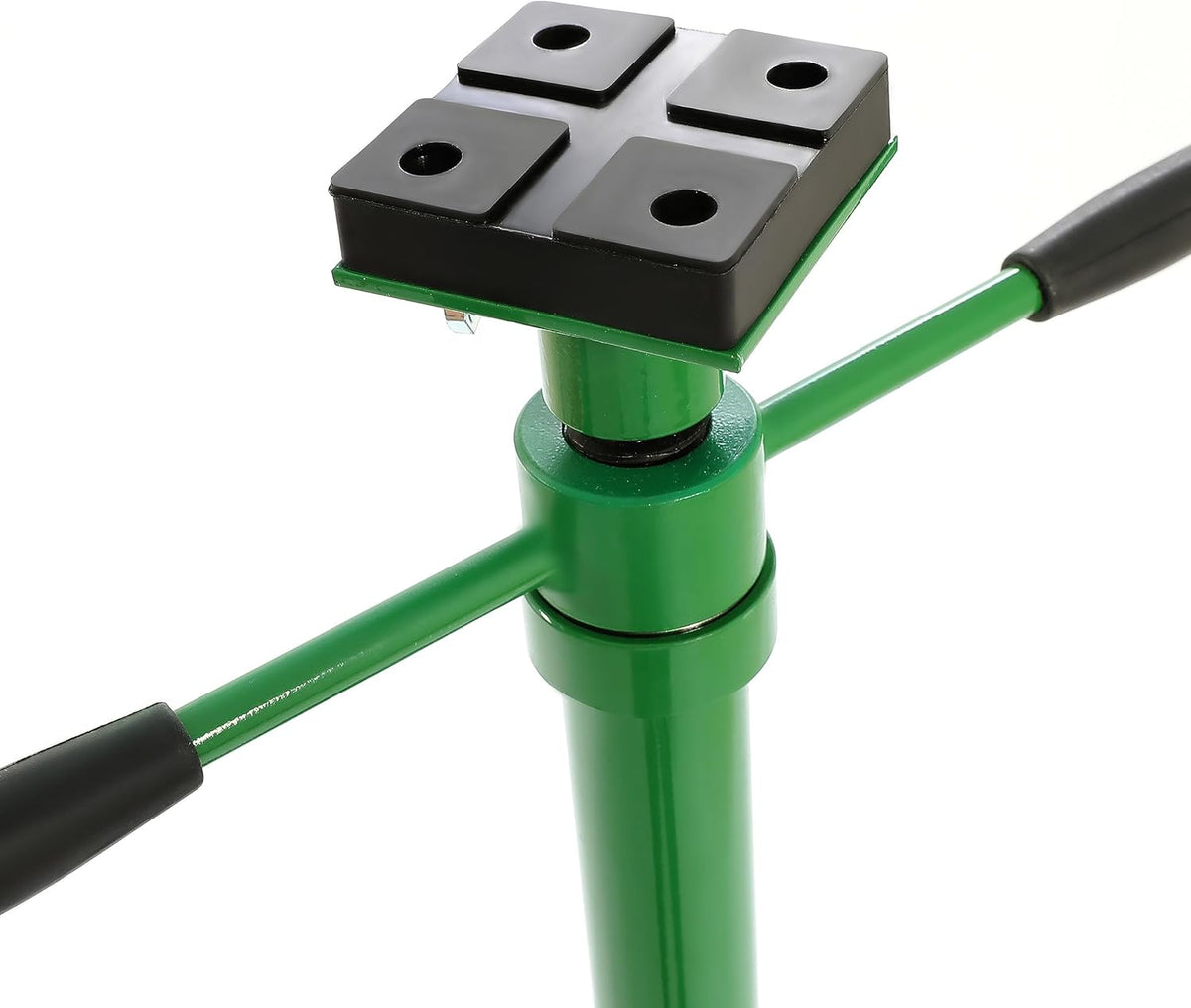 KUAFU 55.62"-79.48" Automotive Under Hoist Jack Stand 2 Ton High Lift Transmission Mount Jack Stand for Repair Shops Garages Steel Powder Coated Green