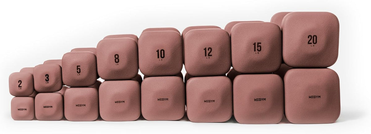 SafeGrip Dumbbells, Anti-Slip, Anti-Roll, Thick Handles, Free Weights, Square Dumbbells for Secure Workouts at Home, Weightlifting, and Personal Training