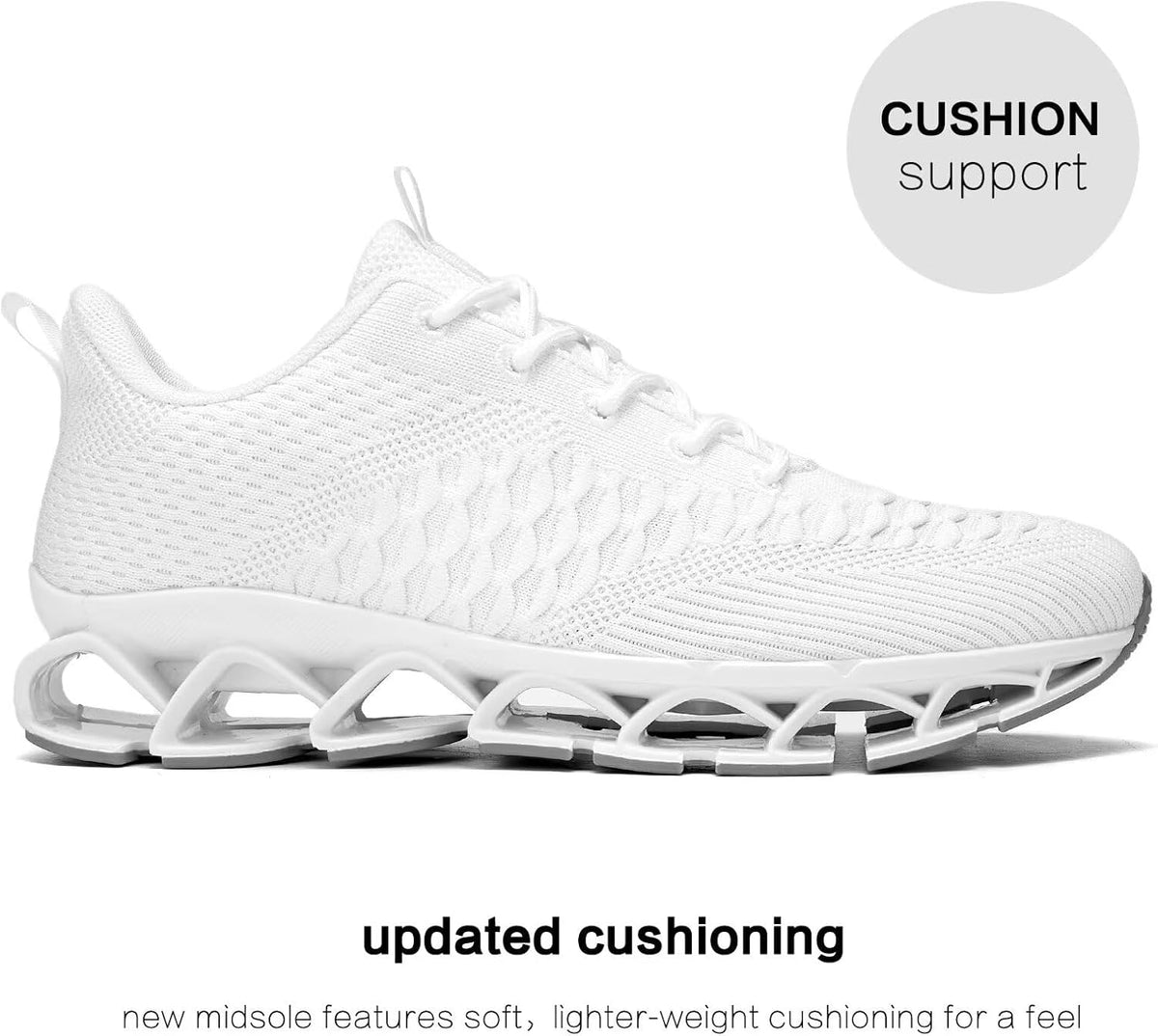 Men's Slip on Walking Running Shoes Blade Tennis Casual Fashion Sneakers Comfort Non Slip Work Sport Athletic Trainer