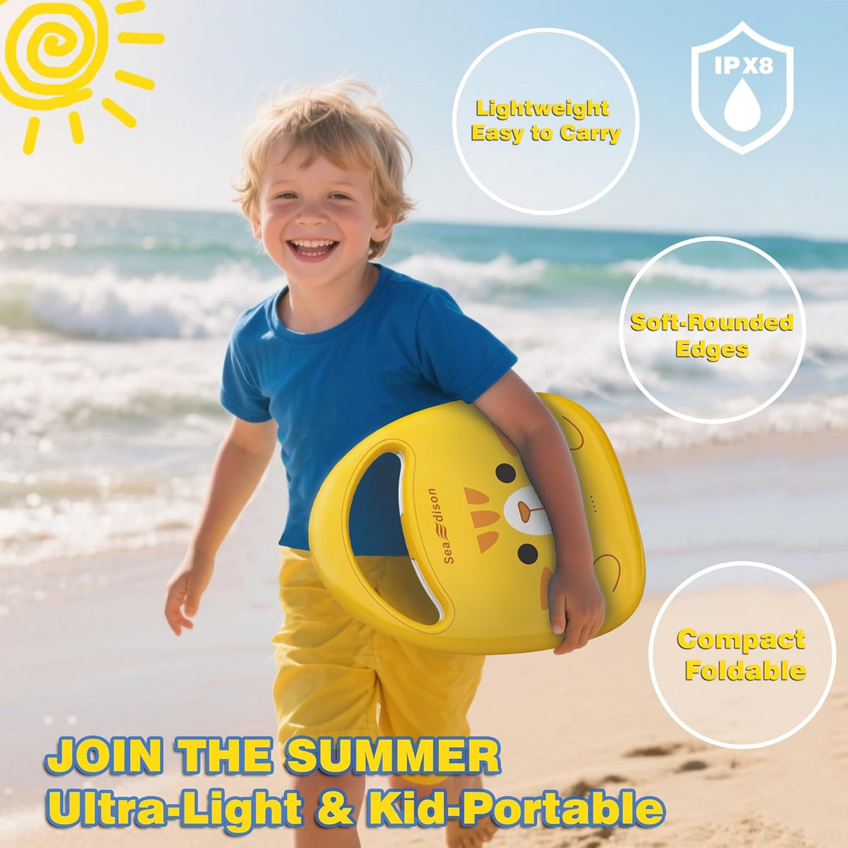 Electronic Swim Kickboard, Underwater Scooter Surfboard Underwater Scooter Portable Swimming Kickboard with Safety Lock for Kids Adults Water Sports