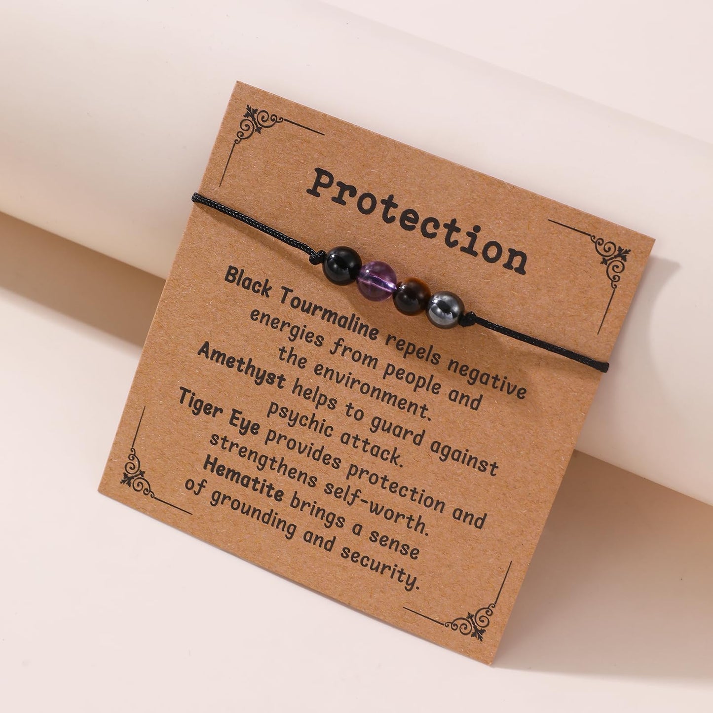 Korotho Anxiety Relief Bracelet for Women Men, Stress And Anxiety Reliefs Healing Crystal Gemstone Natural Stone Beaded Bracelets Anxiety Relief Item Spiritual Bracelet Ring Necklace for Her Him