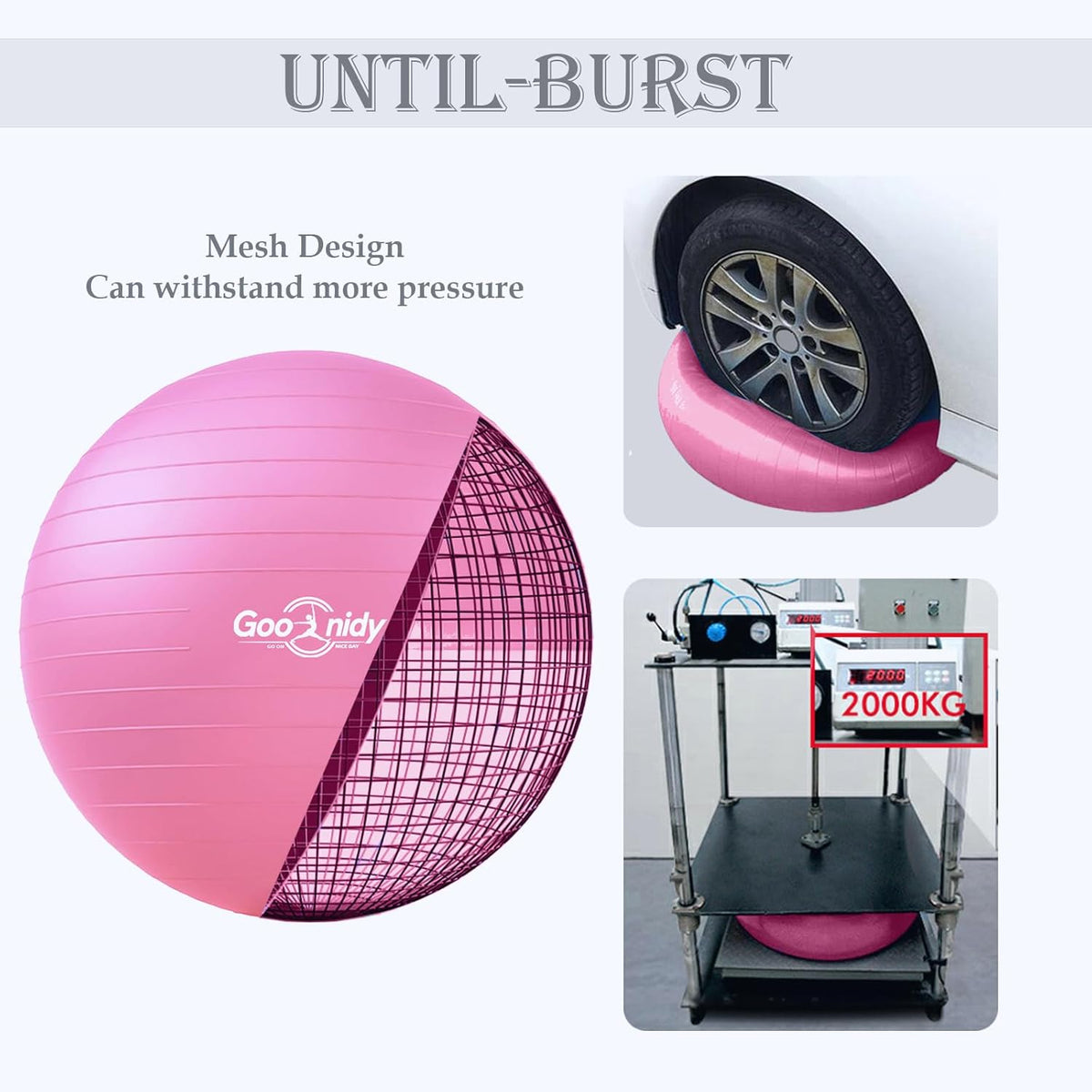 Soft Exercise ball, Anti-Burst Yoga Ball Chair Supports 2200lbs, Workout Equipment w/ Pump for Pregnancy Medicine Birthing Physical Therapy Stability Excersing Birth Swiss Fitness Gym Physio Labor Abs
