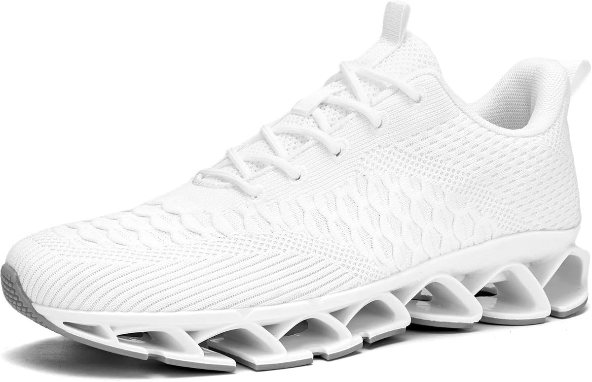 Men's Slip on Walking Running Shoes Blade Tennis Casual Fashion Sneakers Comfort Non Slip Work Sport Athletic Trainer