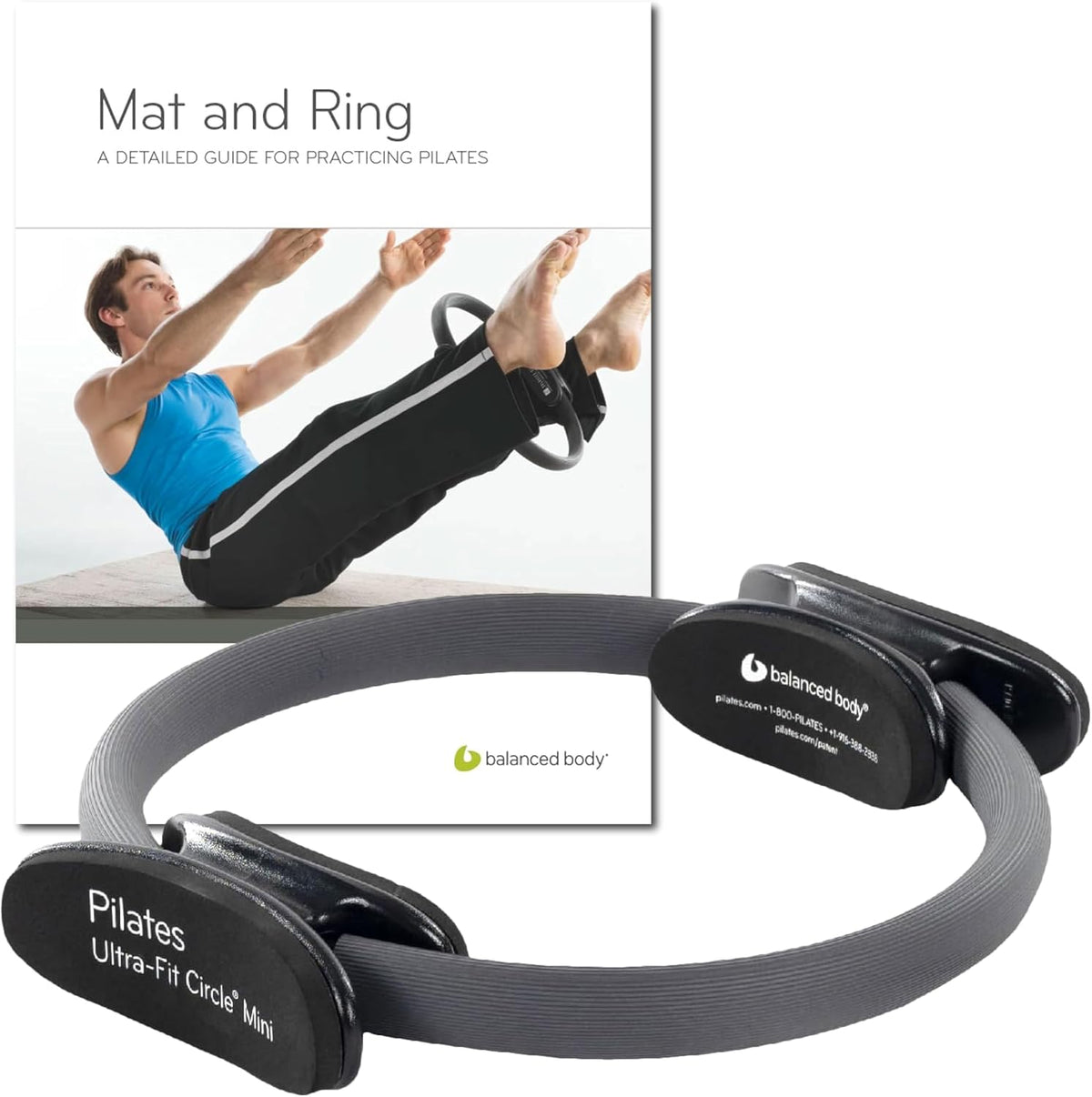 Balanced Body Bundle - Ultra Fit Circle Mini, Ring Guide Book for Pilates at Home