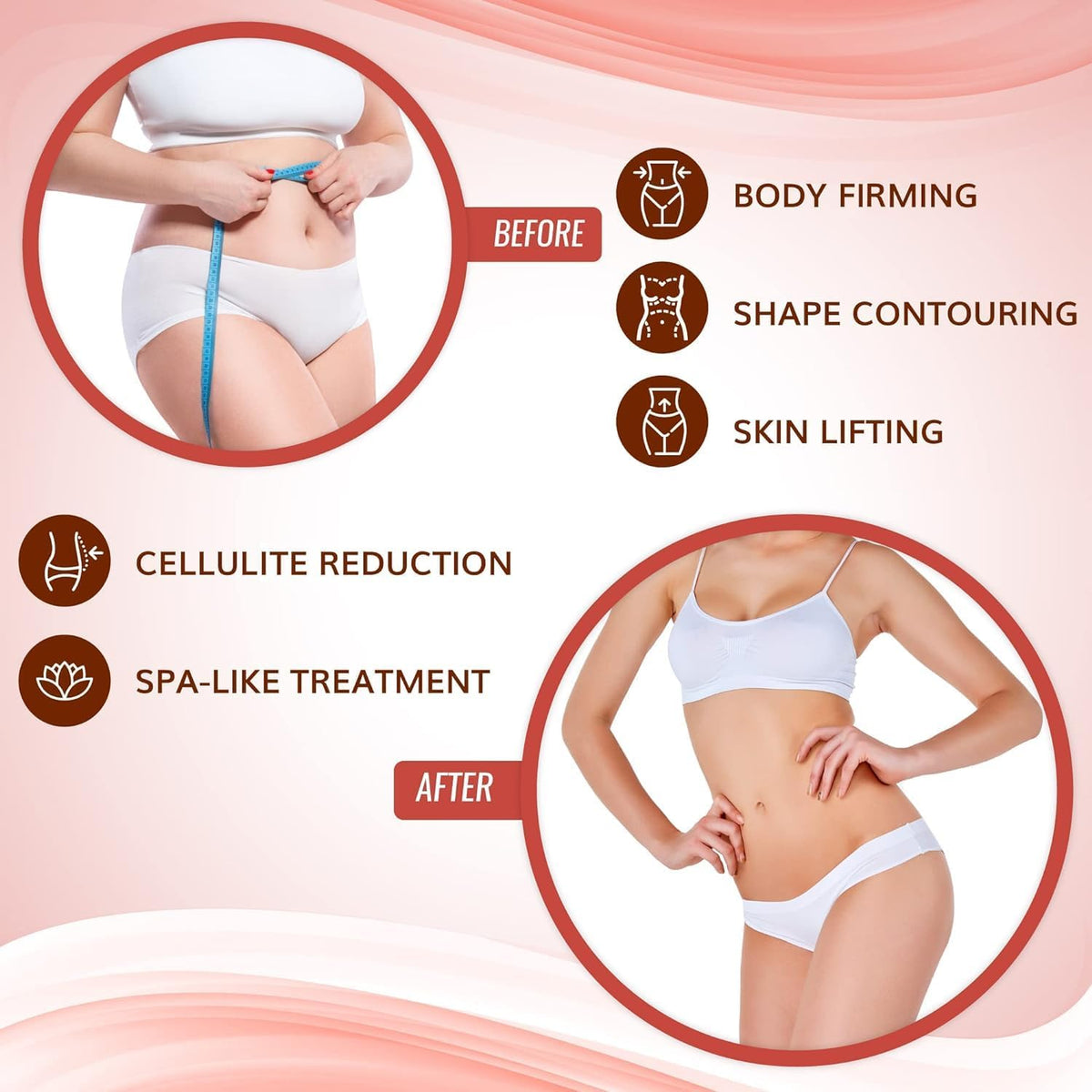 All Natural Moisturizing Body Applicator Wrap – Easy to Use Body Wrap -Anti Cellulite Solution- Firming Toning Tummy Wrap (12 Count (Pack of 1))