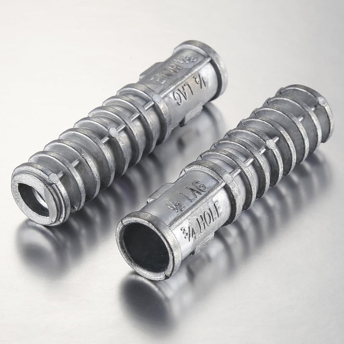 Wensilon(50pcs) 1/4 * 1-1/2 Lag Shield Anchor Long Zinc Alloy Bolts Concrete Anchors, Zinc Alloy Masonry Anchors Hole