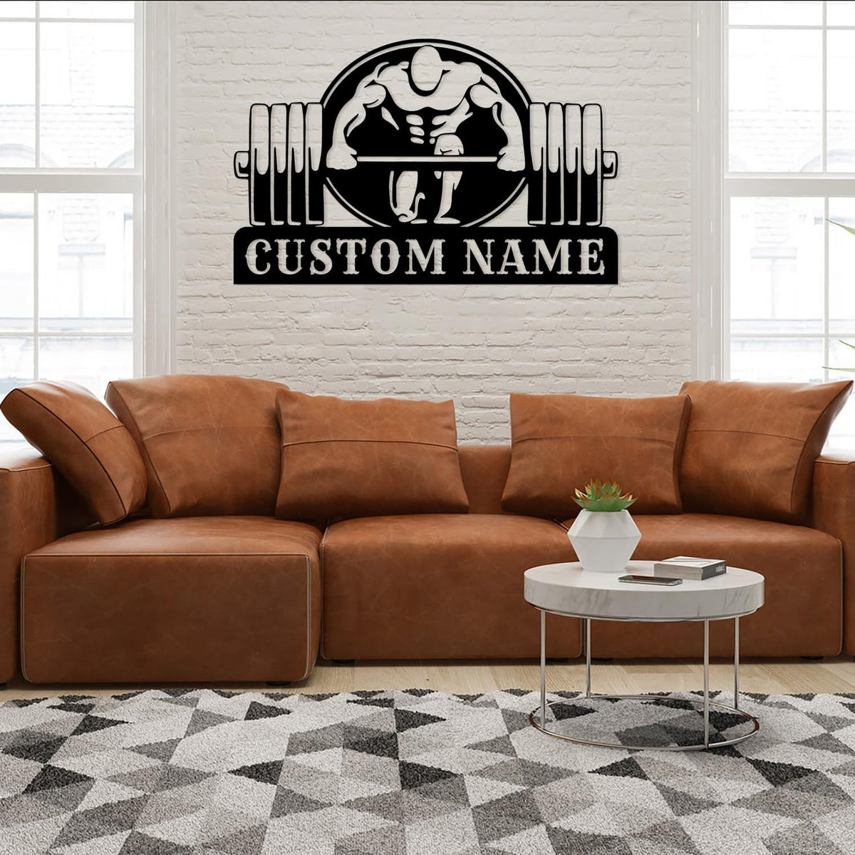 Customized Metal Gym Name Sign, Personalized Sports Room Wall Art,Metal Gym Sign,Unique Fitness Wall Sign, Gym Lovers Unique Gift, Gym Wall Art,Training Center Sign (Style-14)