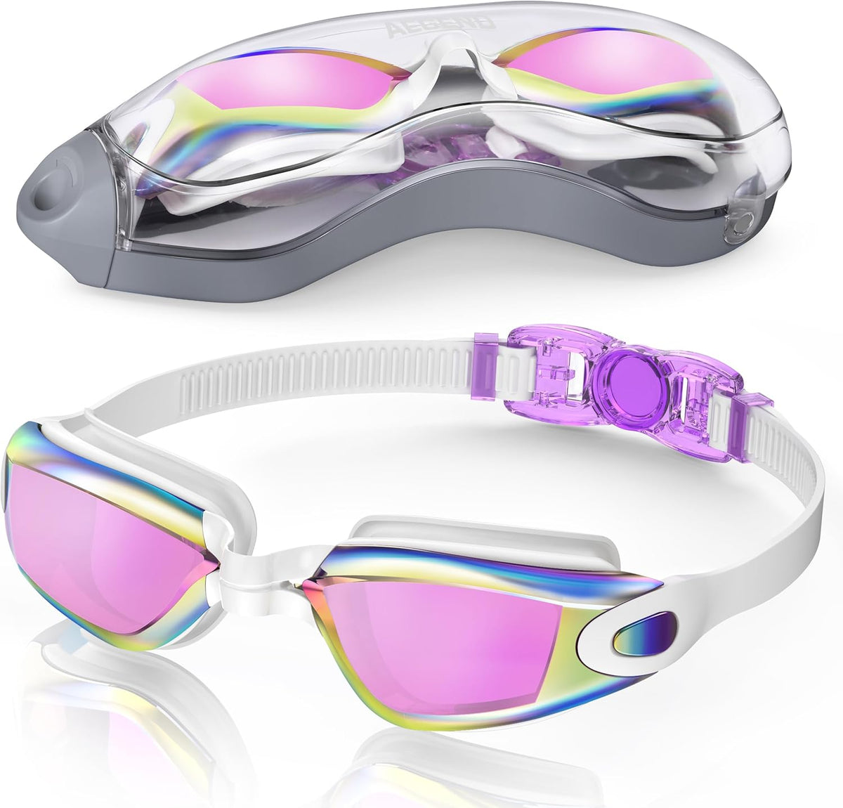 Aegend Swim Goggles, Swimming Goggles No Leaking Full Protection Adult Men Women Youth