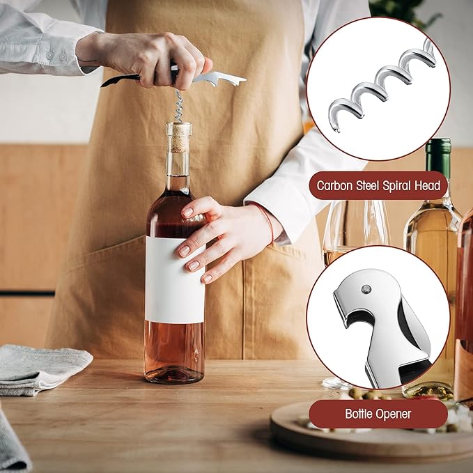 Wine Keys Opener Travel Corkscrew Wine bottle Opener Waiter Beer Bartender for Home Office Kitchen Restaurant Bar Applications(Black,16 Pieces)