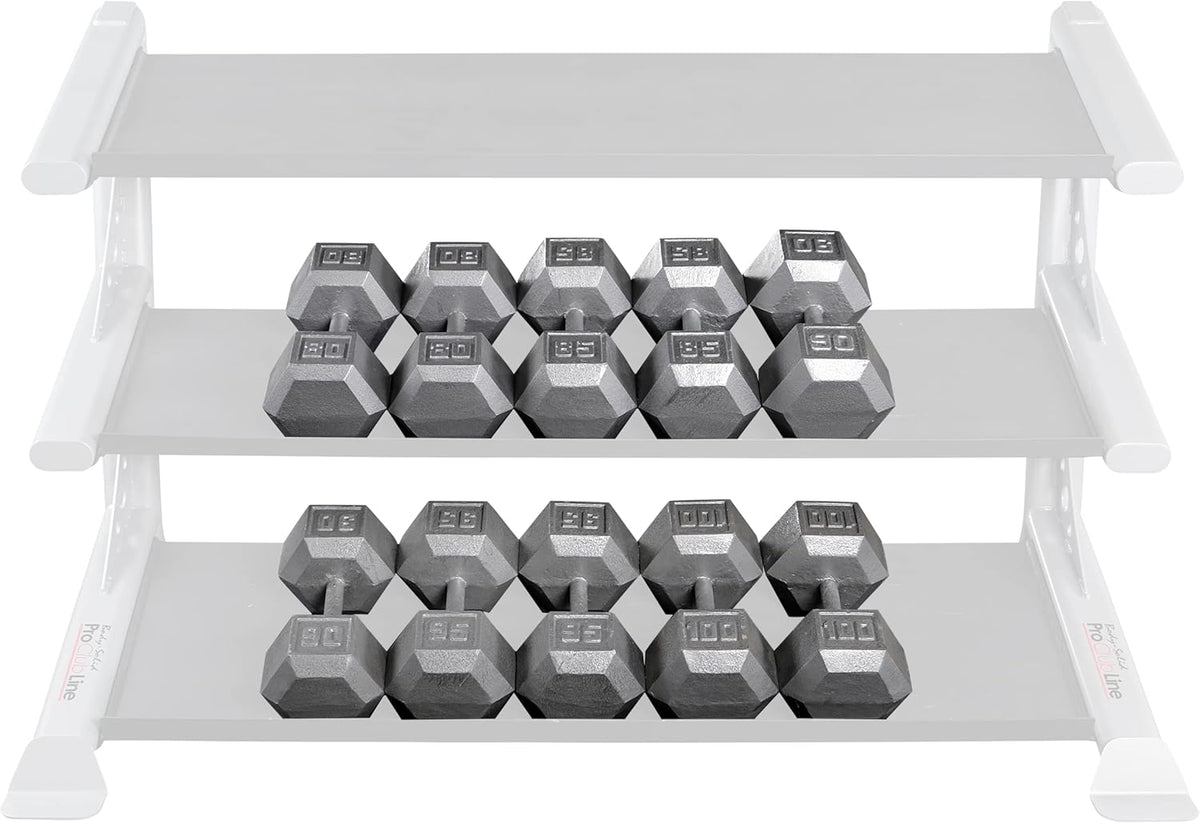 Body-Solid Cast Iron Hexagon Dumbbell, Hand Weights For Men and Women, Weight Dumbbells for Strength Training, Body Building Home Gym Training Gear