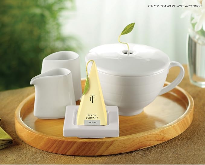 Tea Forte 2 Piece Mini Fine Porcelain White Sugar Dispenser with Spout and Creamer Pitcher Tea and Coffee Bar Accessory Serving Set for One, Dishwasher Safe