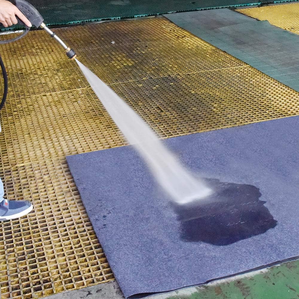 Garage Floor Mat,Absorbent Fabric,Anti-slip and Waterproof Backing,Washable,Garage and Shop Parking Mats(18Feet x 7.6 Feet)