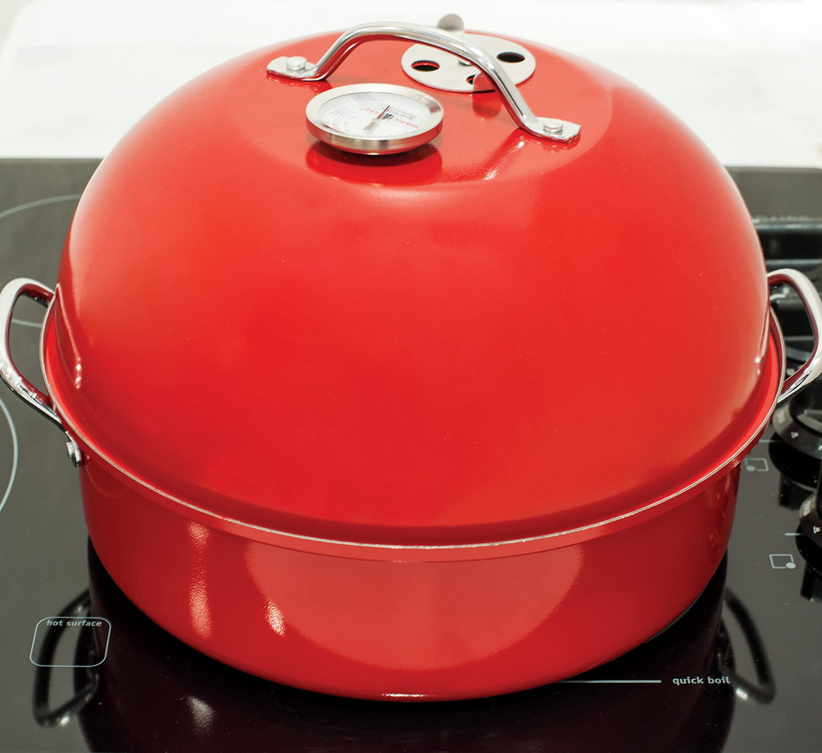 Nordic Ware Stovetop Kettle Smoker, Full Size, Red