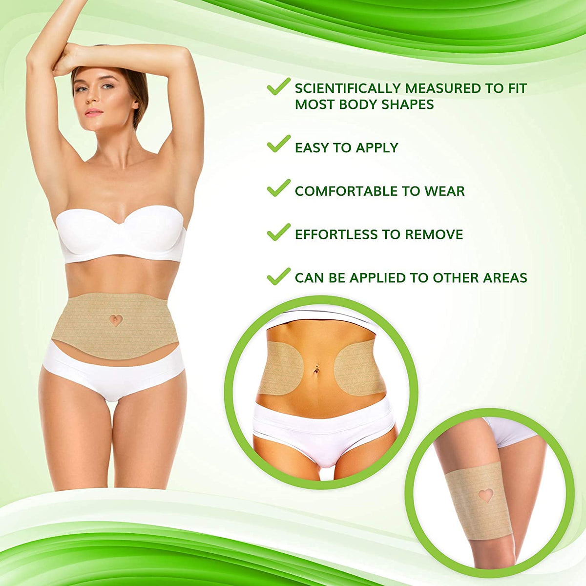 Contouring Moisturizing Body Wrap. New improved all natural cellulite solution (5 WRAPS)